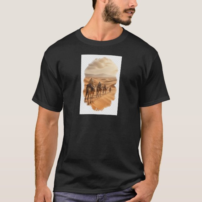 T-Shirt Caravane du Désert du Sahara (Devant)