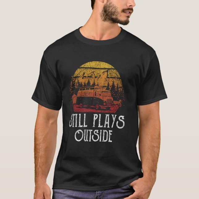 T-shirt Caravane Rétro Camping Caravan Rv Remorque Encore  (Devant)