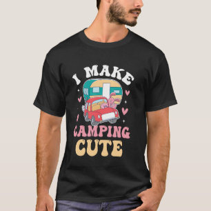T-shirt Caravane Rétro Camping Caravan Rv Remorque Je Fais