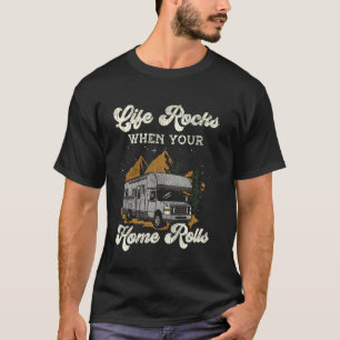 T-shirt Caravane Roulotte Camping Rétro Camping-Car Vie De