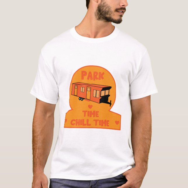 T-shirt Caravane statique cadeau maison (Devant)