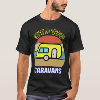 T-shirt Caravanes statiques. Cadeaux pour Camping Lover, C