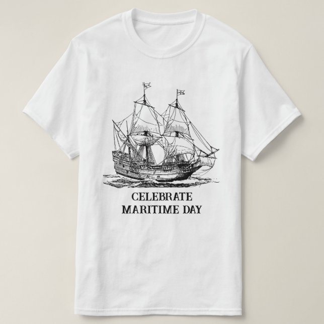 T-shirt Caravelle de Christophe Colomb (Design devant)