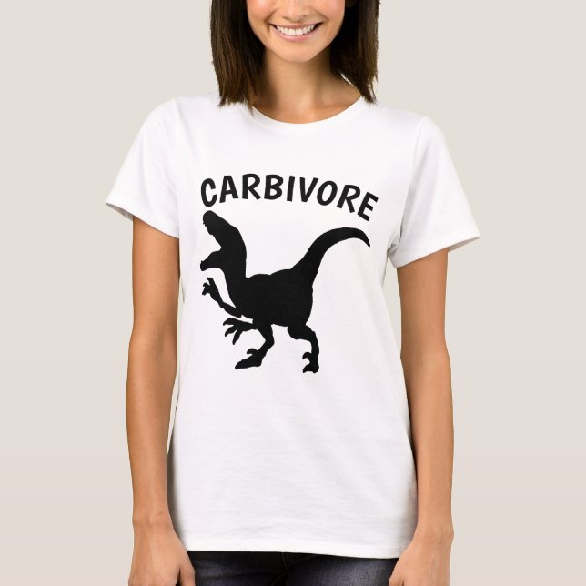 T-shirt CARBIVORE CARB LOVER Dinosaur (Devant)