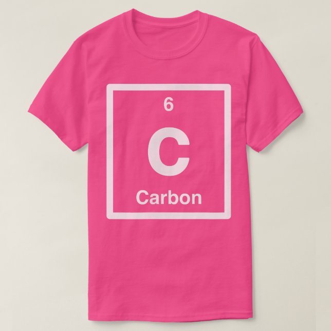 T-shirt Carbone - C - Tableau périodique des éléments - Sc (Design devant)