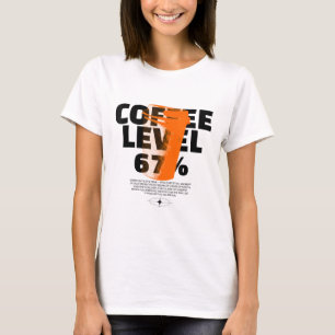 T-shirt Carburant du matin Café Rétro 67 Tasse Motivation 