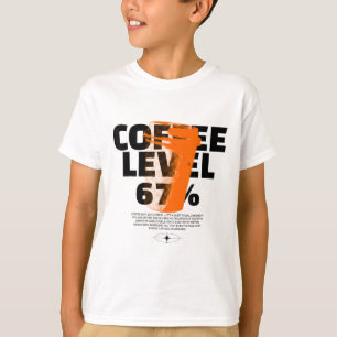 T-shirt Carburant du matin Café Rétro 67 Tasse Motivation