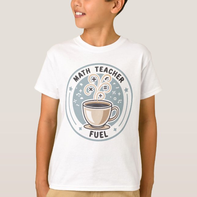 T-shirt Carburant pour professeur de maths (Devant)