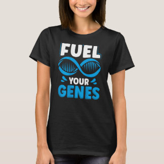 T-shirt Carburant vos gènes Enseignant en biologie rétro-e