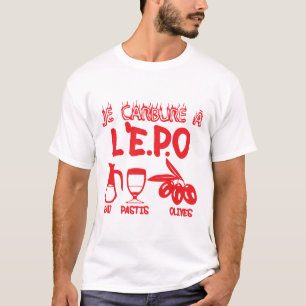 T-shirt carbure_epo_eau_pastis_olives_alcool_humour