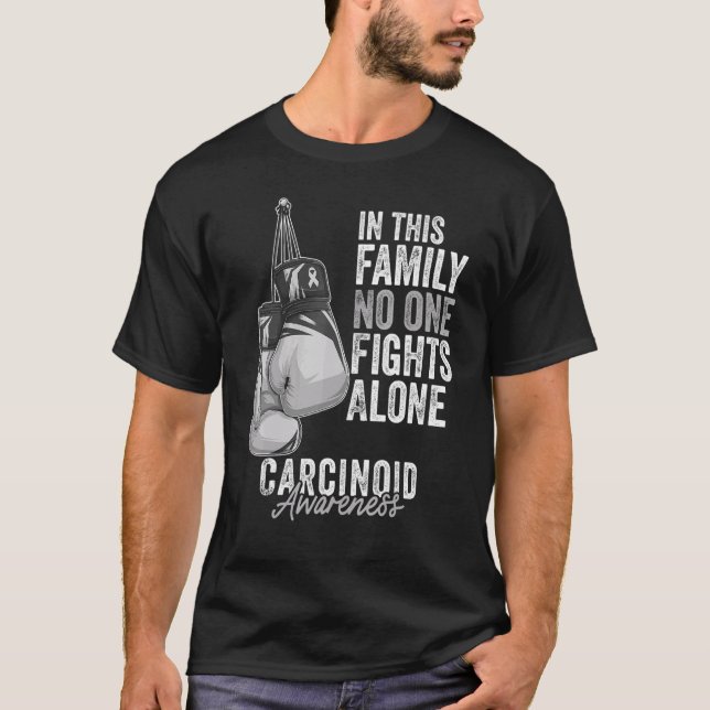 T-shirt Carcinoïde Mois de sensibilisation Gants Zebra Imp (Devant)