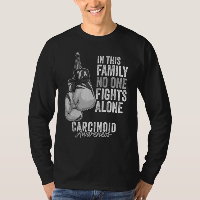 T-shirt Carcinoïde Mois de sensibilisation Gants Zebra Imp (Devant)