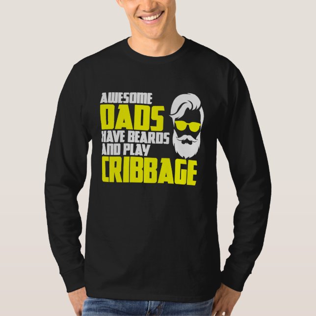 T-shirt Card Game Cribbage Game Night Father's Day Cribbag (Devant)