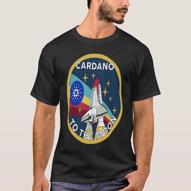 T-shirt Cardano Crypto  Cardano ADA  Cardano to the moon (Devant)