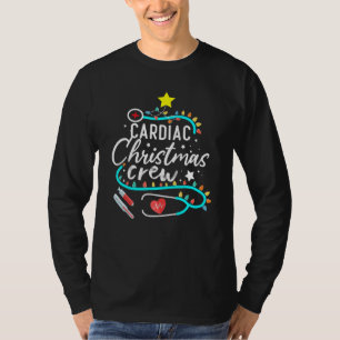 T-shirt Cardiac Christmas Crew Techs Secrétaire Infirmière