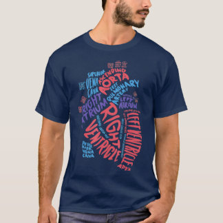 T-shirt Cardiac Infirmière Anatomique Cardiologie Coeur Ca
