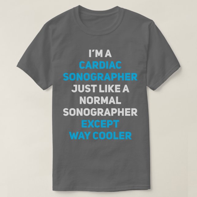 T-shirt Cardiac Sonographer 2 (Design devant)