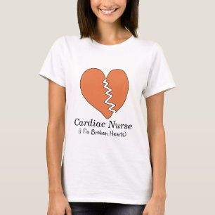 T-shirt cardiaque fixe coeurs brisés d'infirmièr