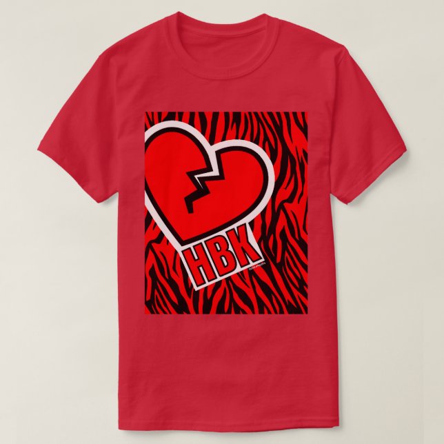 T-shirt Cardiaque Pause Enfant Rouge Zèbre Graphique (Design devant)