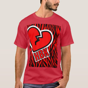 T-shirt Cardiaque Pause Enfant Rouge Zèbre Graphique