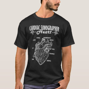T-shirt Cardiaque Sonographe Cardiologie cardiaque