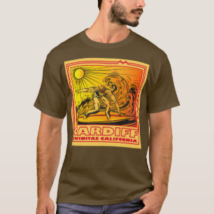 T-SHIRT CARDIFF BY BY SEA ENCINITAS CALIFORNIA SURF