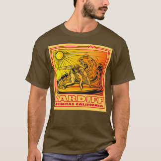 T-SHIRT CARDIFF BY BY SEA ENCINITAS CALIFORNIA SURF