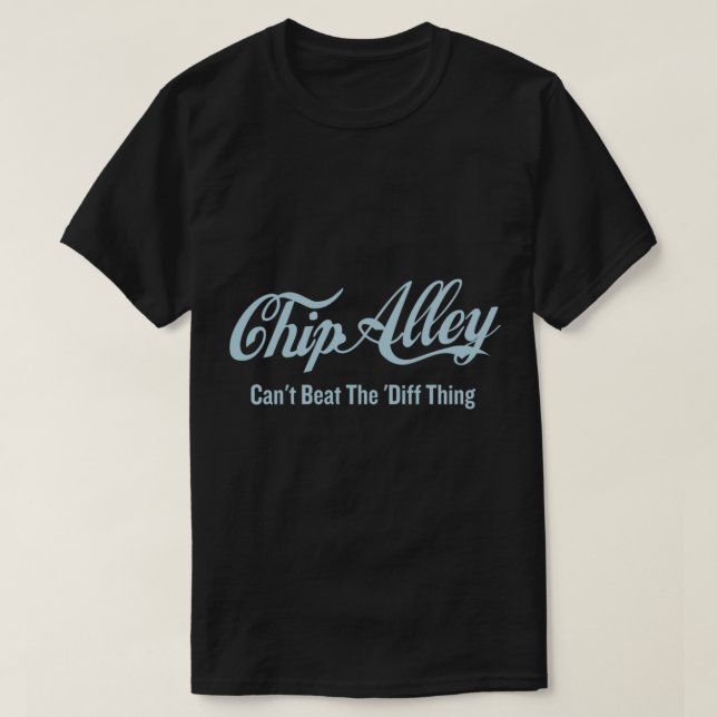 T-shirt Cardiff Chip Alley, rue Caroline, Made in Cardi (Design devant)