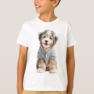 T-shirt Cardigan Puppy Sourire Enfants