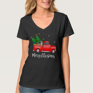 T-shirt Cardigan Welsh Corgi Chien équitation Camion Rouge