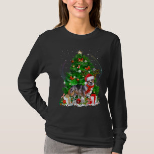 T-shirt Cardigan Welsh Corgi Christmas Tree Light Pyjama D