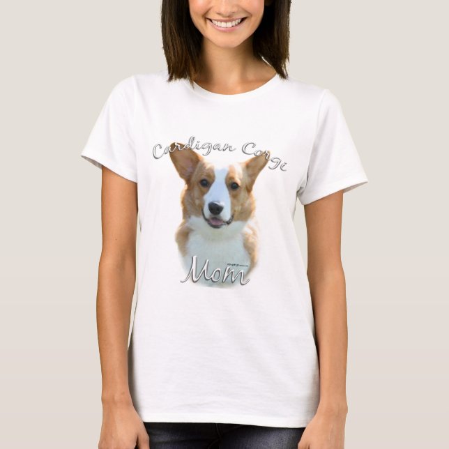 T-shirt Cardigan Welsh Corgi Maman 2 (Devant)