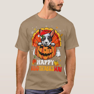 T-shirt Cardigan Welsh Corgis Chien Hallothanksmas Hal