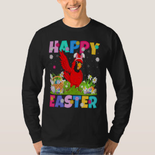 T-shirt Cardinal Bird Happy Lapin de Pâques Cardinal Pâque