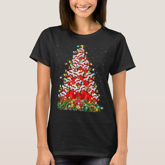 T-shirt Cardinal Bird   Xmas Light Santa Cardinal Christma (Devant)
