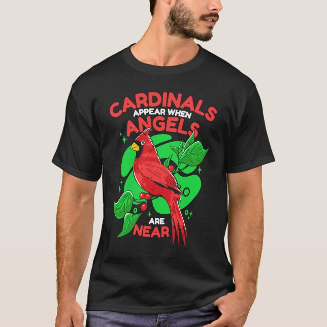 T-shirt Cardinal Cardinals appear when angels are near (Devant)
