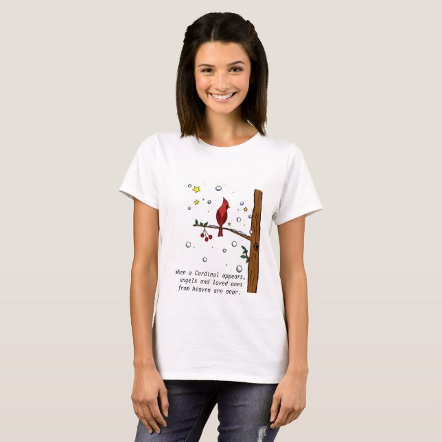 T-shirt Cardinal de l'ange des cieux (Devant entier)