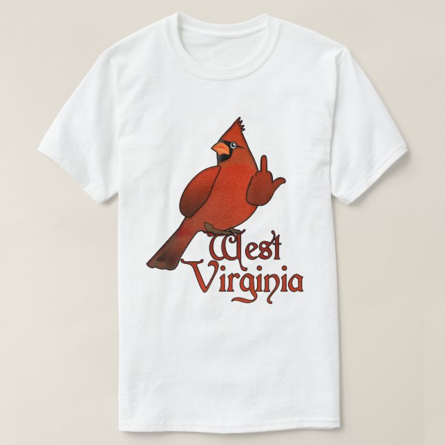 T-shirt Cardinal drôle de la Virginie Occidentale (Design devant)