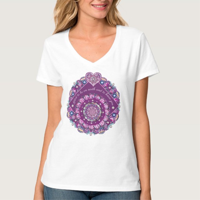 T-shirt Cardinal Red Rosace (Devant)