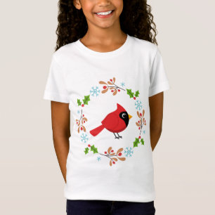 T-Shirt Cardinal Rouge Cardinal Cardinal aux Fleurs