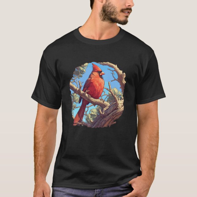 T-shirt Cardinaux Oiseau Cardinal (Devant)