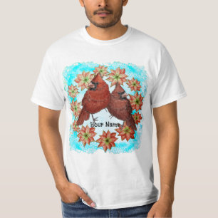 T-shirt Cardinaux Poinsettias