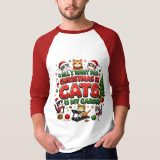 T-shirt Cardio de chat de Noël amusant