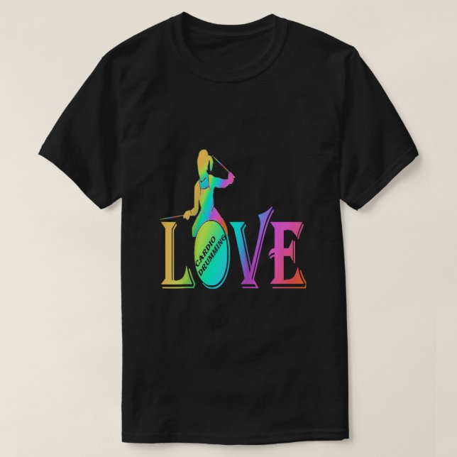 T-shirt Cardio et gymnase chemise couleur amour cardio tam (Design devant)