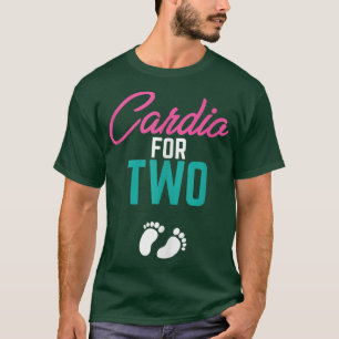 T-shirt Cardio Femme Pour Deux Drôle Entraînement Grossess