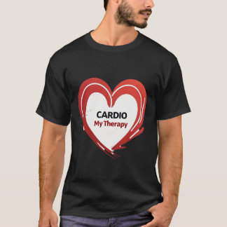 T-shirt Cardio My Therapy | Cœur Rouge Gras Fitness