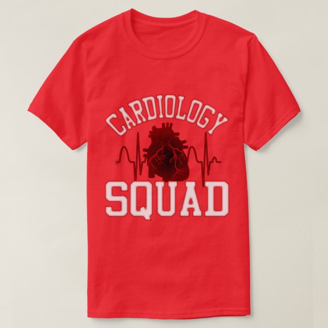 T-shirt Cardiologie Squad Cardiac Nurse Cathlab Nurse gif (Design devant)