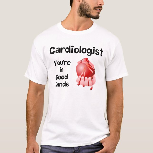 T-shirt Cardiologue Bonne Main (Devant)