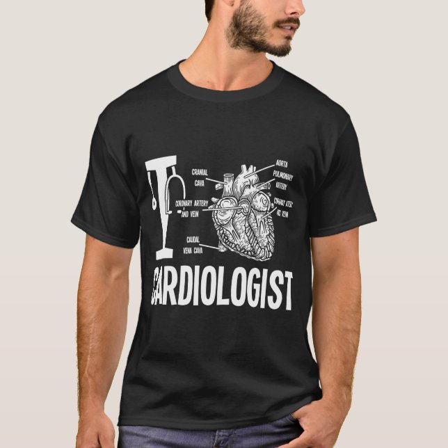 T-shirt Cardiologue d'amour Anatomie cardiaque Cardiologie (Devant)