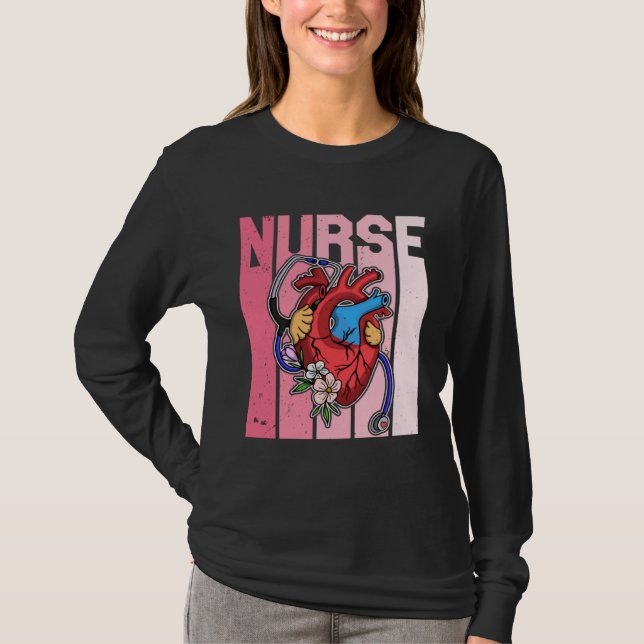 T-shirt Cardiology Cardiologist Cardiograph Nurse Professi (Devant)